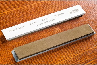 Брусок Эльборовый PREMIUM 150x25x3мм, 63/50, медно-оловянная связка M1001, на алюминиевом бланке