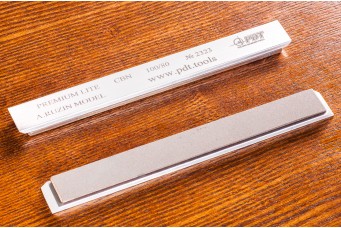Брусок Эльборовый PREMIUM LITE 150x17x3мм, 100/80, медно-оловянная связка M1003, на алюминиевом бланке